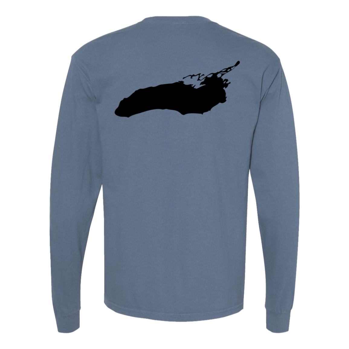 Lake Ontario Long Sleeve T-Shirt Back Print - Comfort Colors