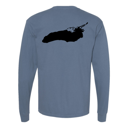 Lake Ontario Long Sleeve T-Shirt Back Print - Comfort Colors