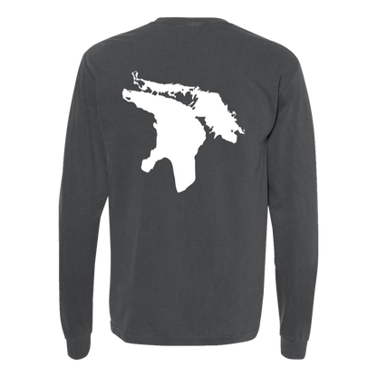 Lake Huron Long Sleeve T-Shirt Back Print - Comfort Colors