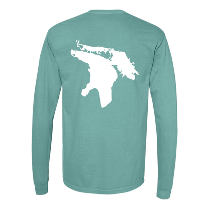 Lake Huron Long Sleeve T-Shirt Back Print - Comfort Colors