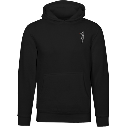 Pileated Woodpecker One-Line Hoodie Back Print