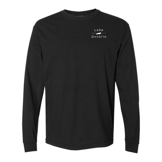 Lake Ontario Long Sleeve T-Shirt Back Print - Comfort Colors