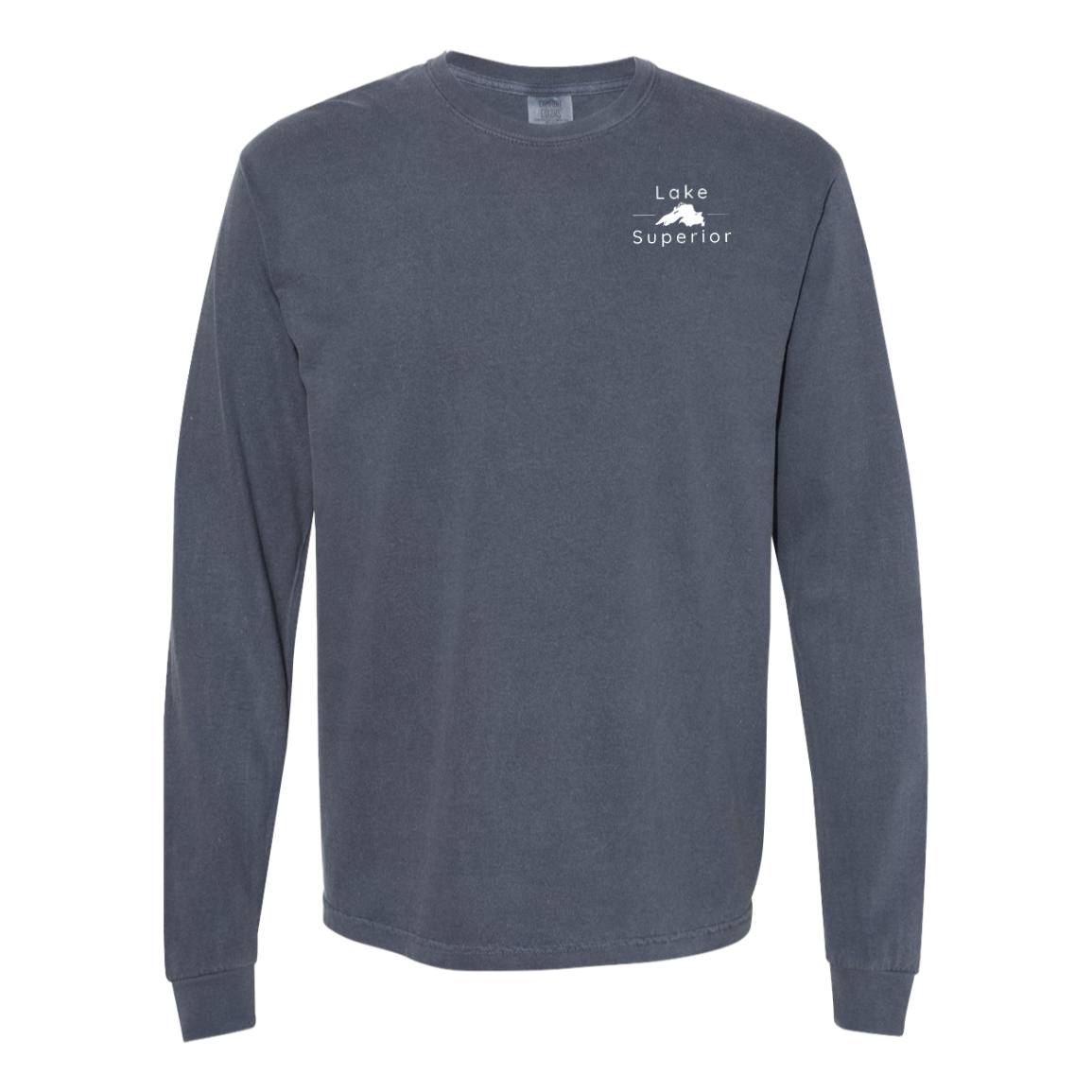Lake Superior Long Sleeve T-Shirt Back Print - Comfort Colors