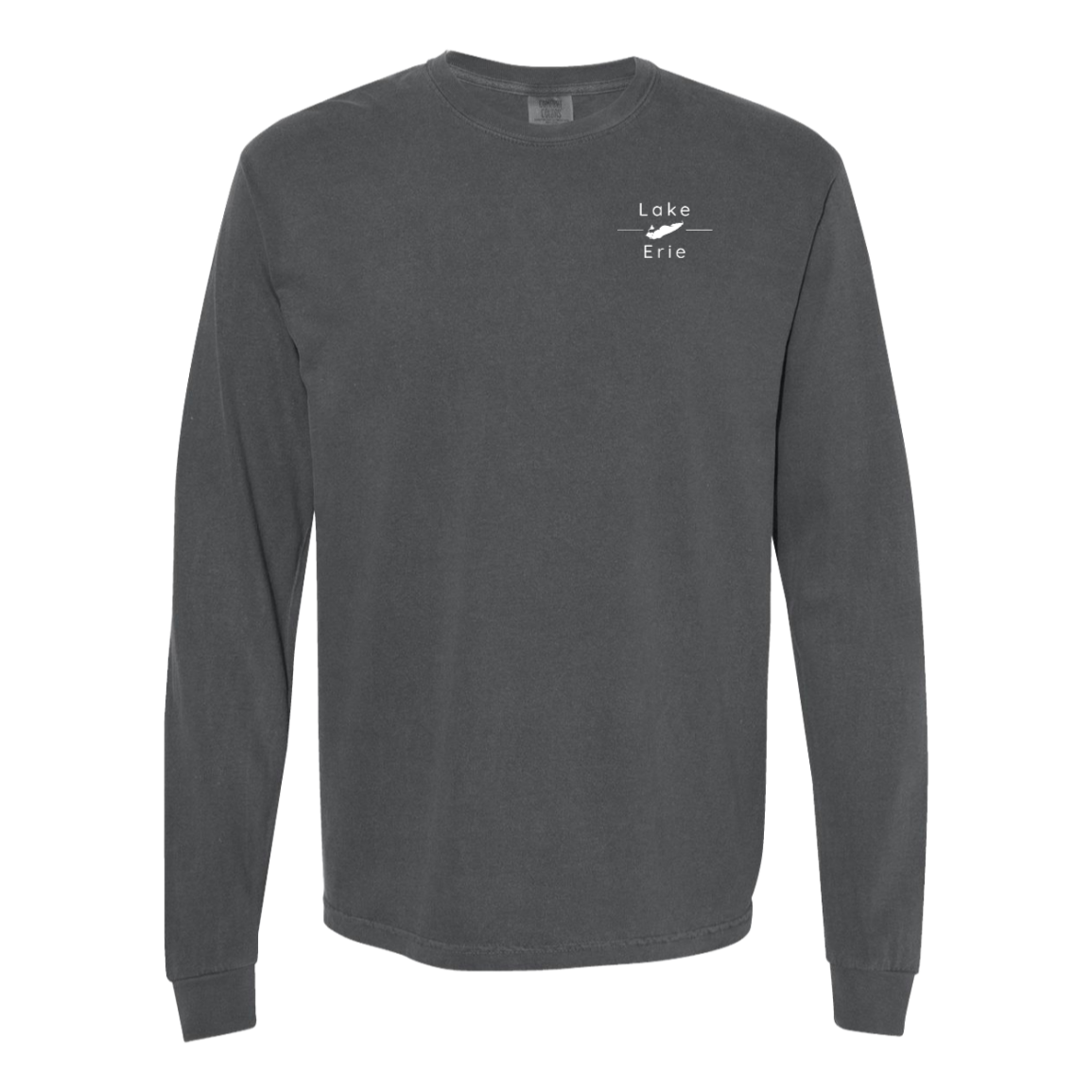 Lake Erie Long Sleeve T-Shirt Back Print - Comfort Colors