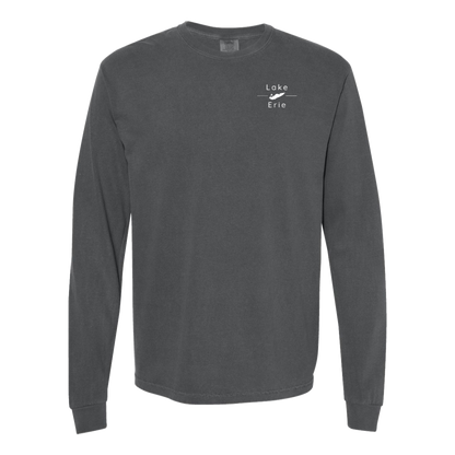 Lake Erie Long Sleeve T-Shirt Back Print - Comfort Colors