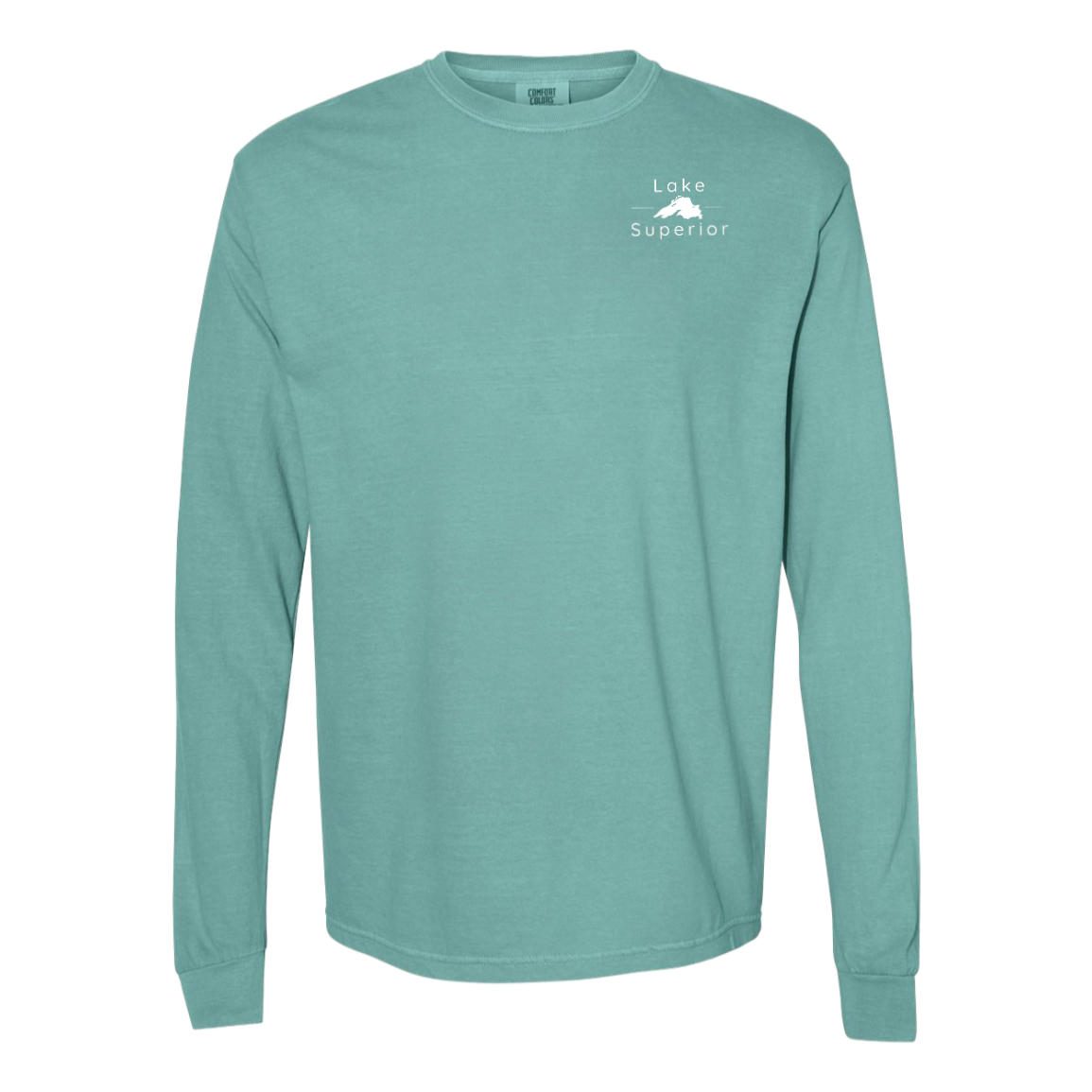 Lake Superior Long Sleeve T-Shirt Back Print - Comfort Colors