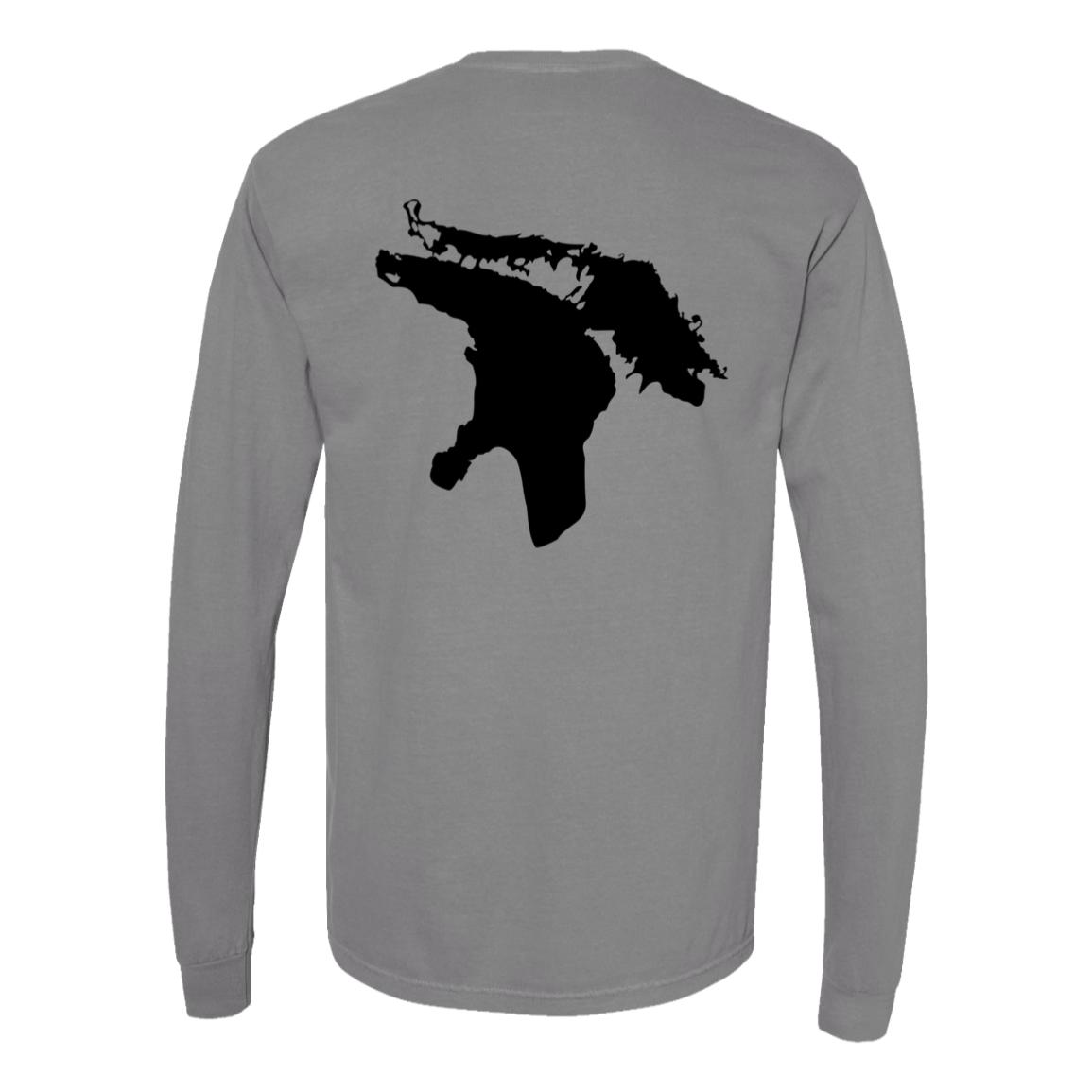 Lake Huron Long Sleeve T-Shirt Back Print - Comfort Colors