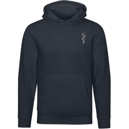 Pileated Woodpecker One-Line Hoodie Back Print