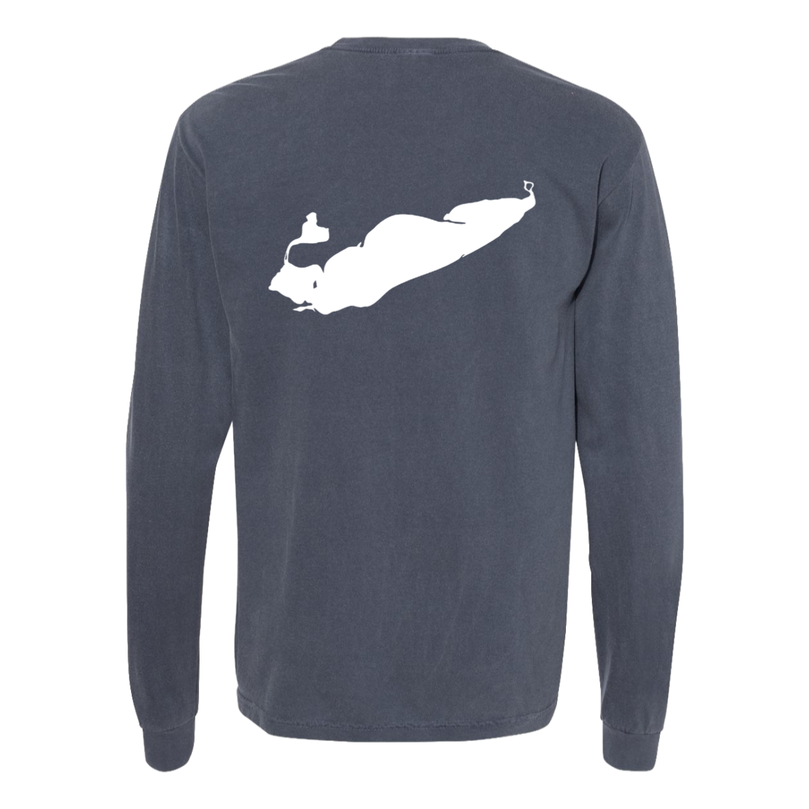 Lake Erie Long Sleeve T-Shirt Back Print - Comfort Colors