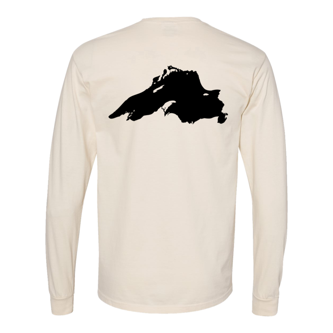 Lake Superior Long Sleeve T-Shirt Back Print - Comfort Colors