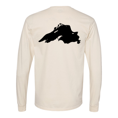 Lake Superior Long Sleeve T-Shirt Back Print - Comfort Colors