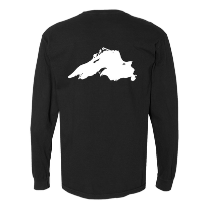 Lake Superior Long Sleeve T-Shirt Back Print - Comfort Colors