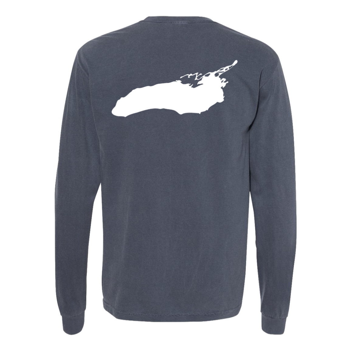 Lake Ontario Long Sleeve T-Shirt Back Print - Comfort Colors