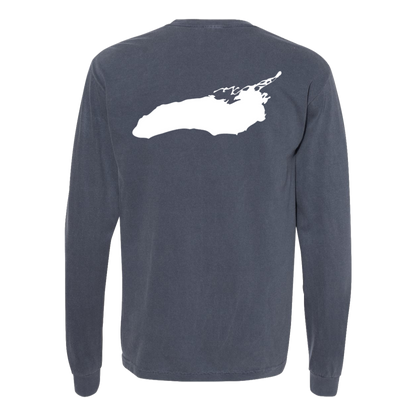 Lake Ontario Long Sleeve T-Shirt Back Print - Comfort Colors