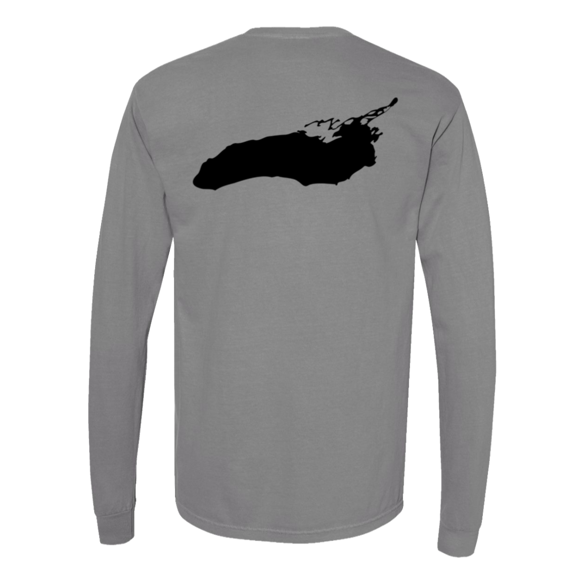 Lake Ontario Long Sleeve T-Shirt Back Print - Comfort Colors
