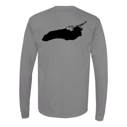 Lake Ontario Long Sleeve T-Shirt Back Print - Comfort Colors