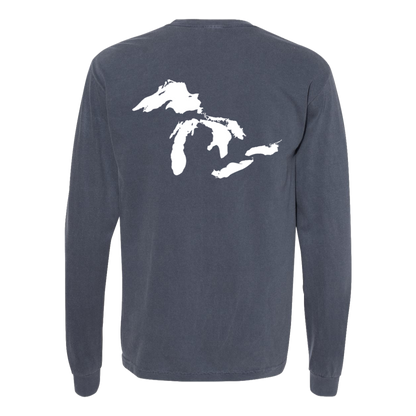 Great Lakes Long Sleeve T-Shirt Back Print - Comfort Colors