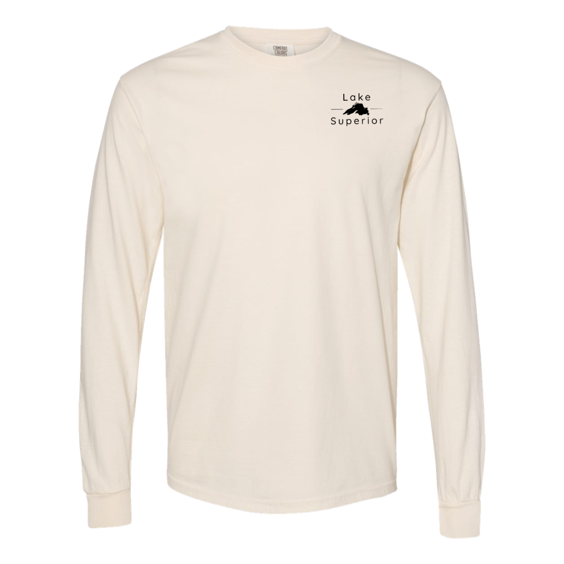 Lake Superior Long Sleeve T-Shirt Back Print - Comfort Colors
