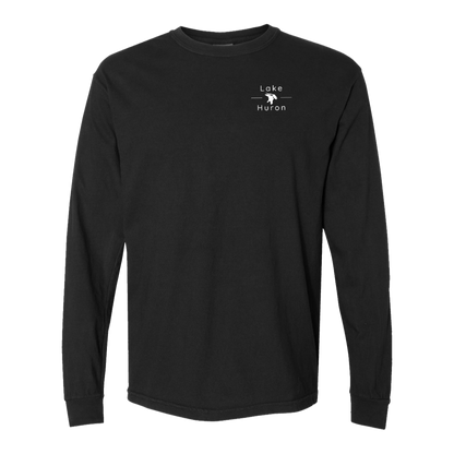 Lake Huron Long Sleeve T-Shirt Back Print - Comfort Colors