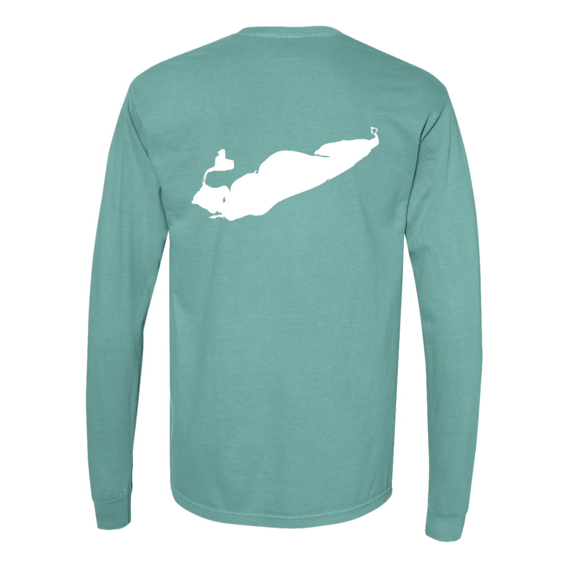 Lake Erie Long Sleeve T-Shirt Back Print - Comfort Colors