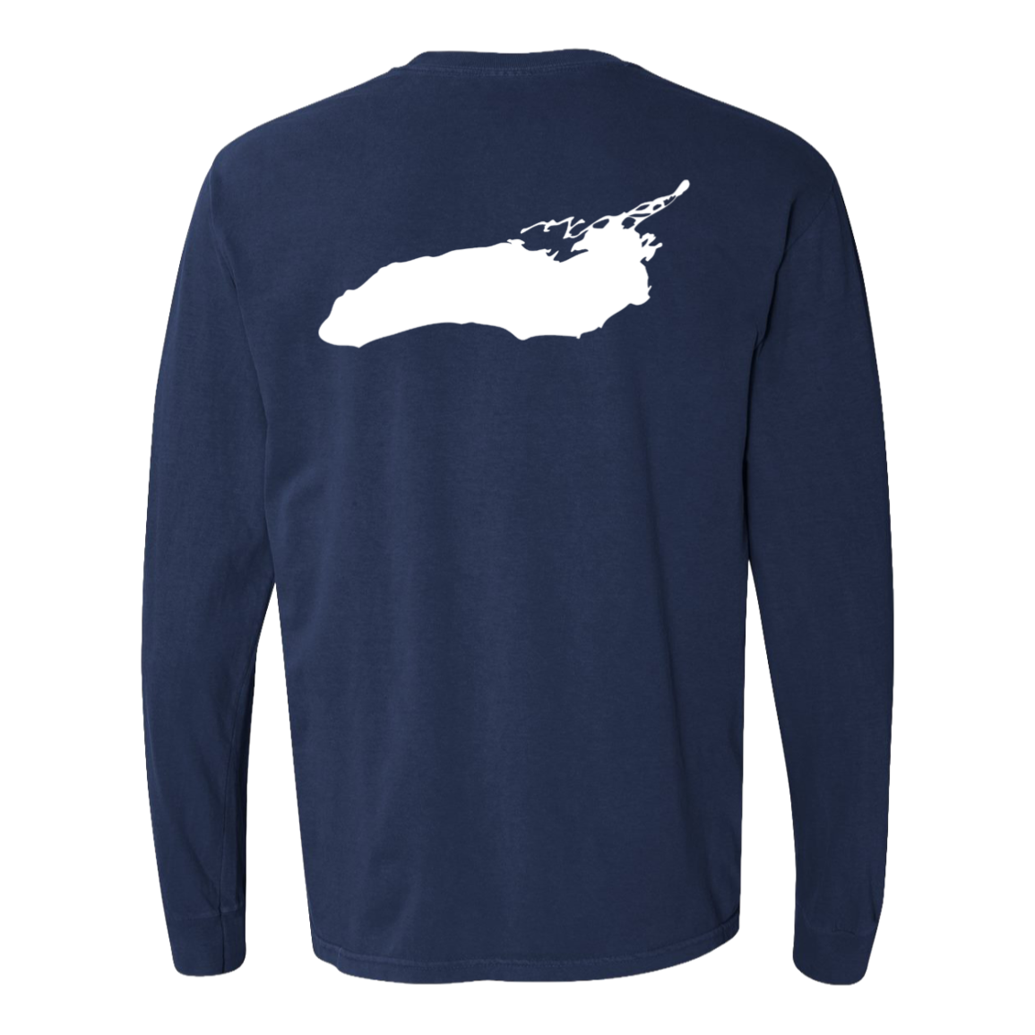 Lake Ontario Long Sleeve T-Shirt Back Print - Comfort Colors