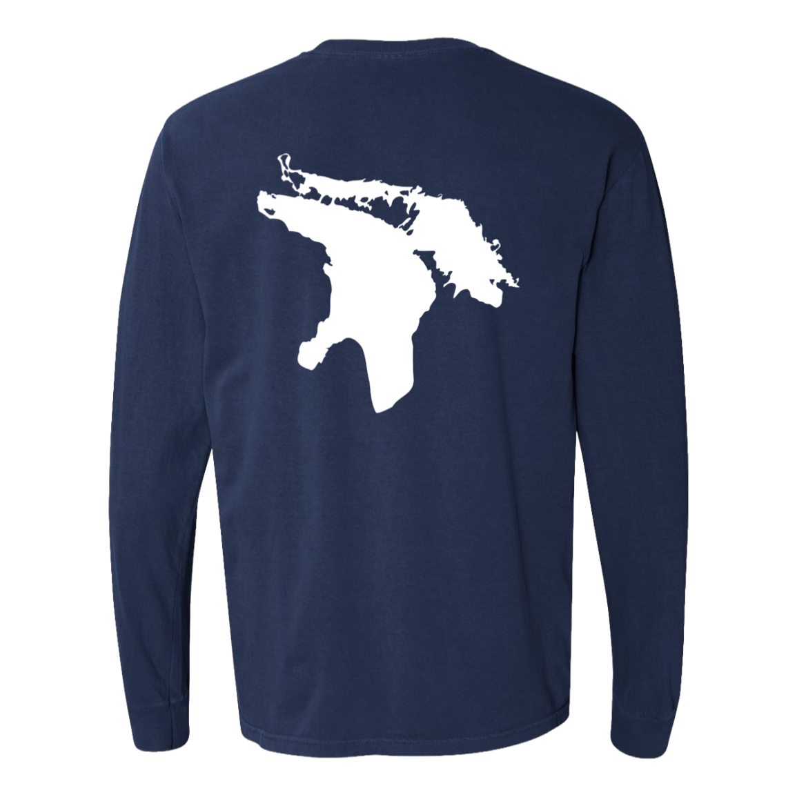 Lake Huron Long Sleeve T-Shirt Back Print - Comfort Colors
