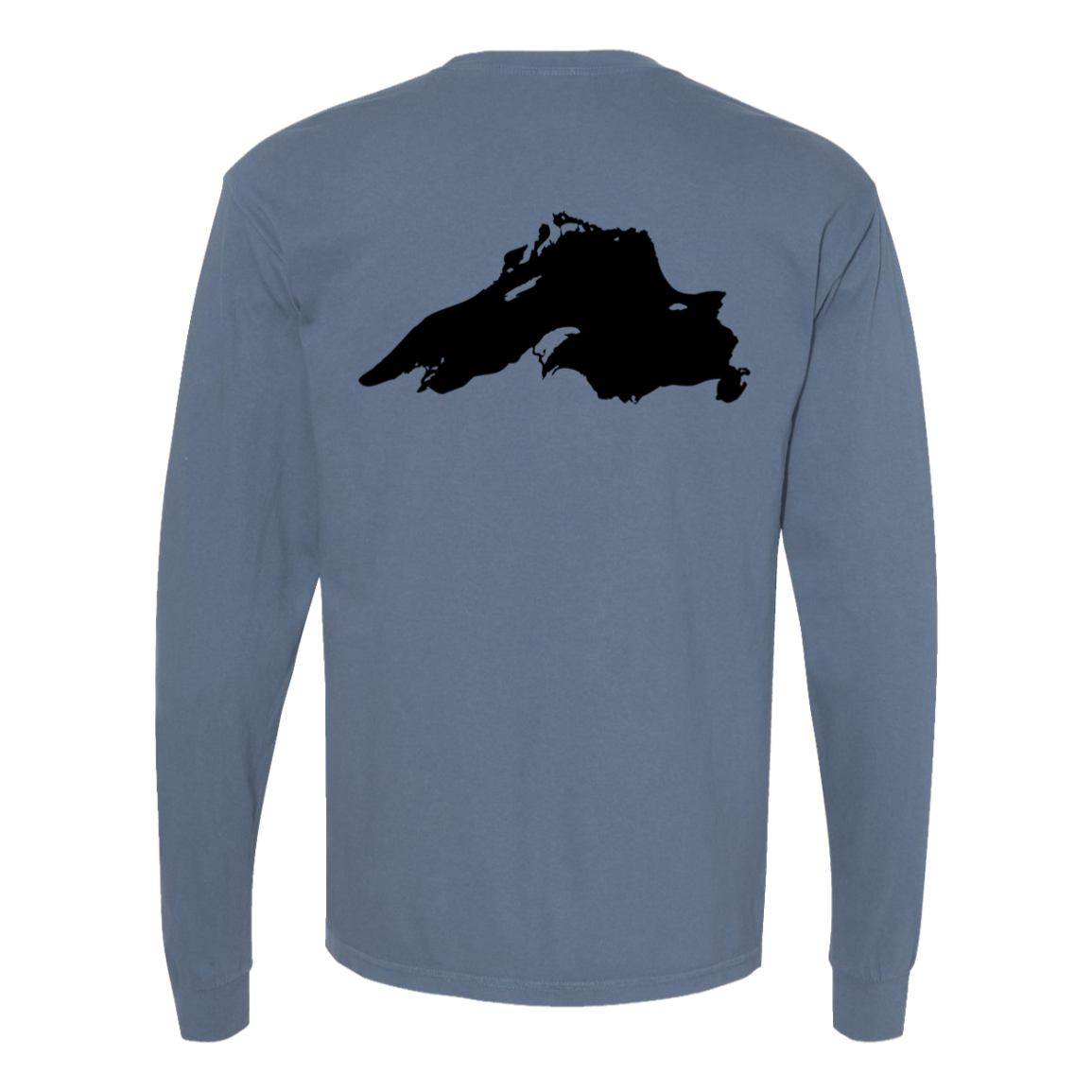 Lake Superior Long Sleeve T-Shirt Back Print - Comfort Colors