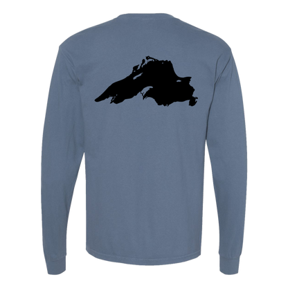 Lake Superior Long Sleeve T-Shirt Back Print - Comfort Colors