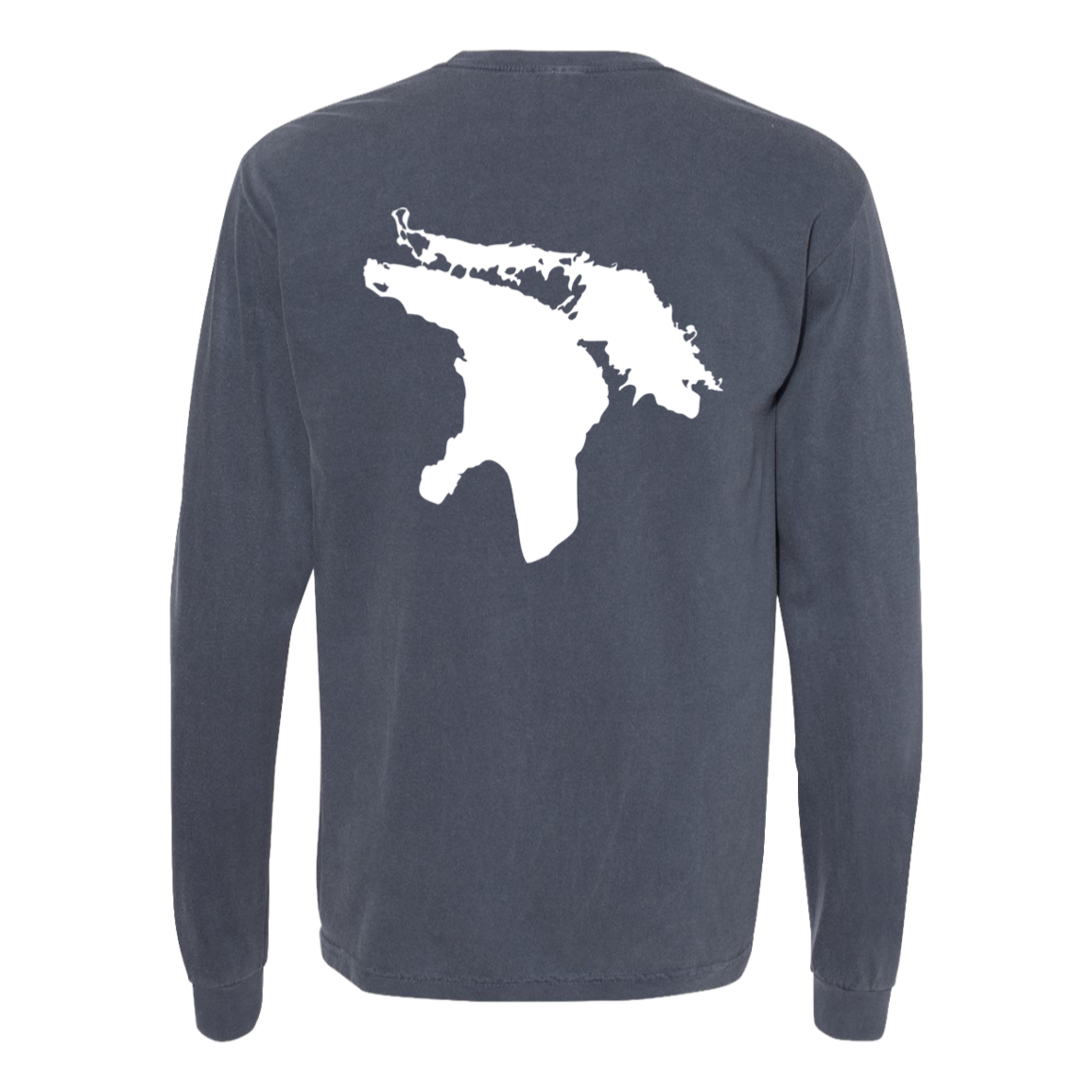 Lake Huron Long Sleeve T-Shirt Back Print - Comfort Colors