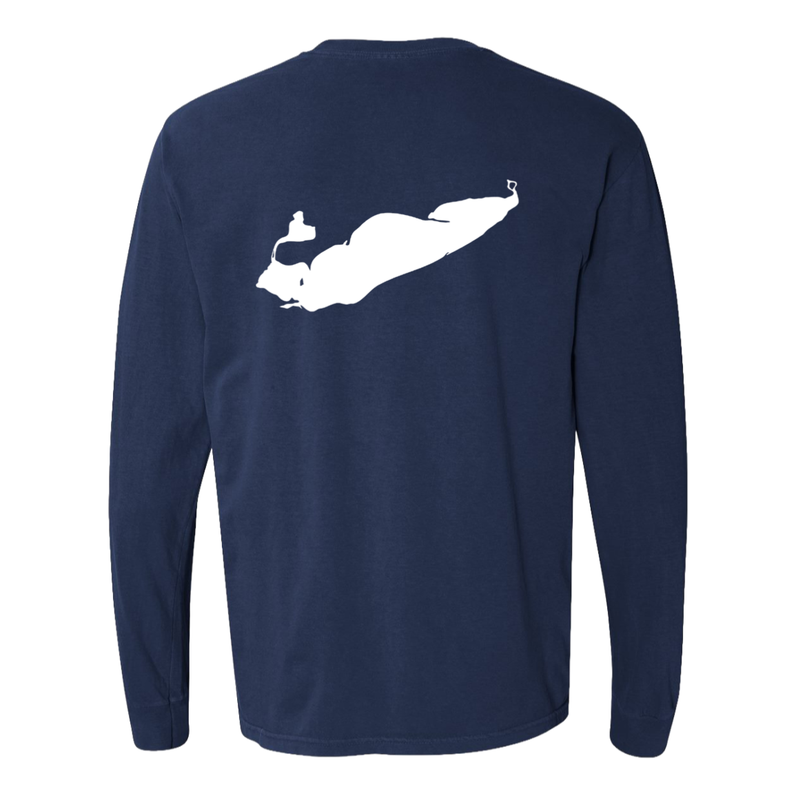 Lake Erie Long Sleeve T-Shirt Back Print - Comfort Colors