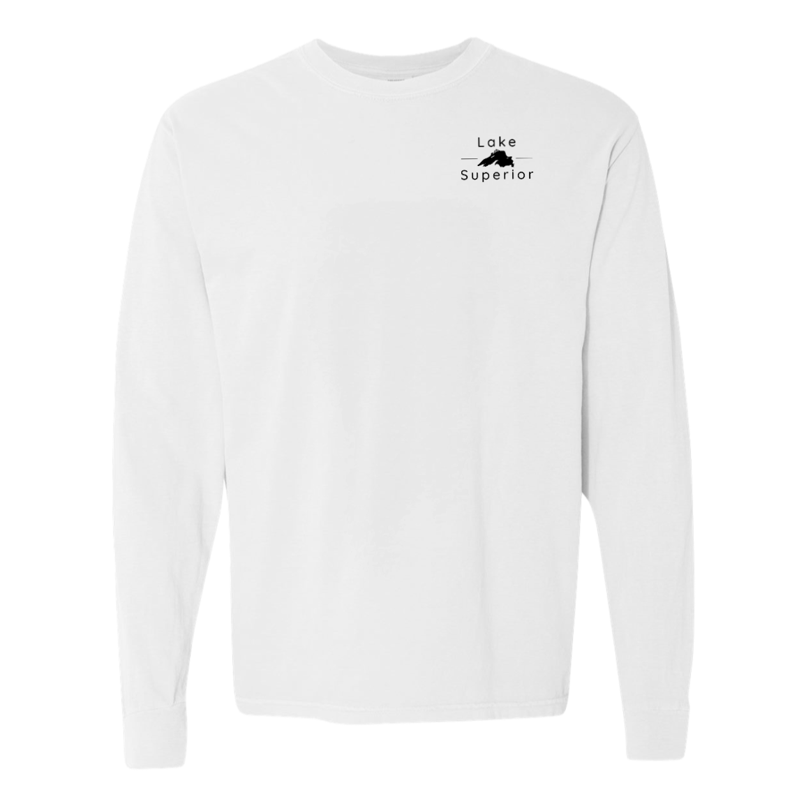 Lake Superior Long Sleeve T-Shirt Back Print - Comfort Colors
