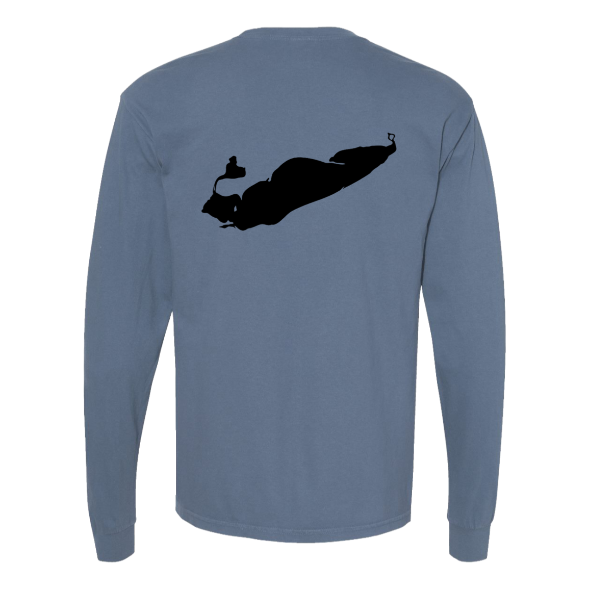 Lake Erie Long Sleeve T-Shirt Back Print - Comfort Colors