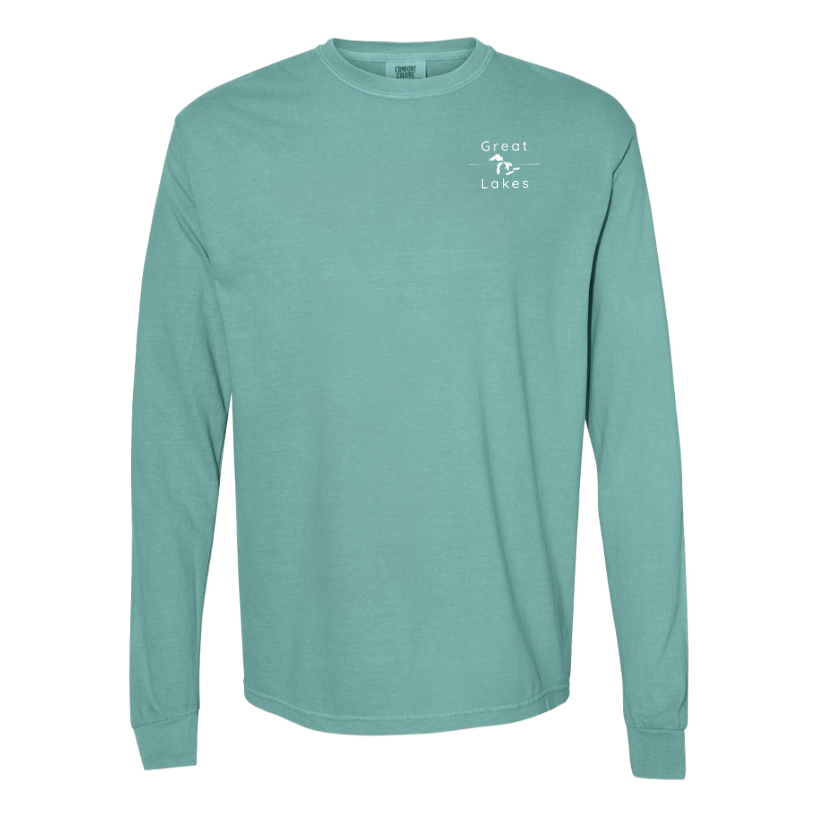 Great Lakes Long Sleeve T-Shirt Back Print - Comfort Colors
