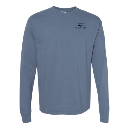 Upper Peninsula Long Sleeve T-Shirt Back Print - Comfort Colors