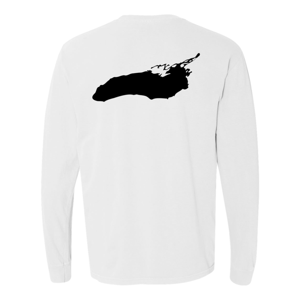 Lake Ontario Long Sleeve T-Shirt Back Print - Comfort Colors