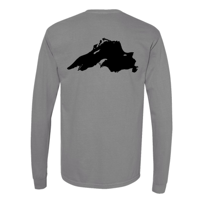 Lake Superior Long Sleeve T-Shirt Back Print - Comfort Colors