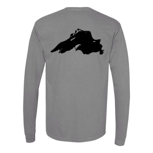 Lake Superior Long Sleeve T-Shirt Back Print - Comfort Colors