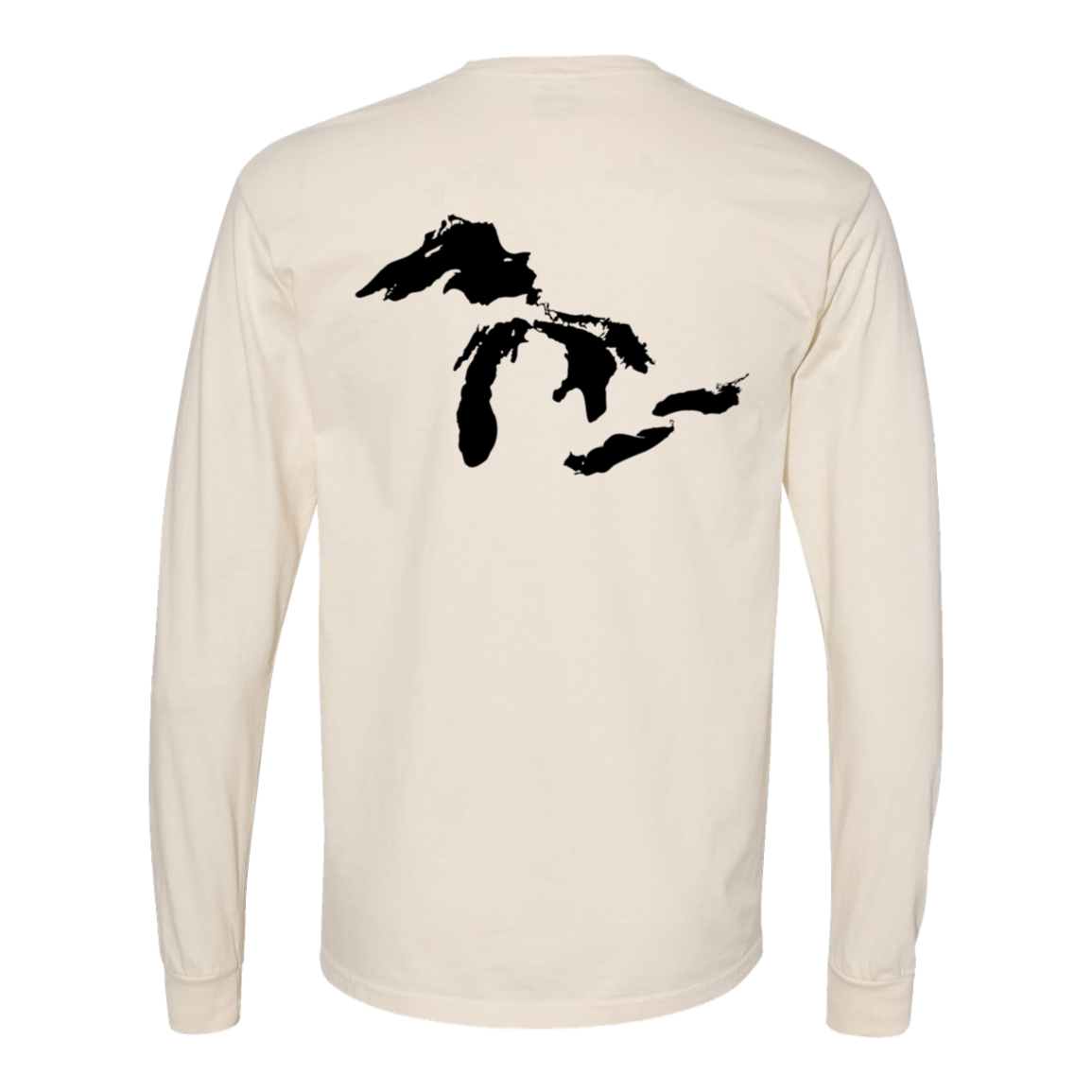 Great Lakes Long Sleeve T-Shirt Back Print - Comfort Colors