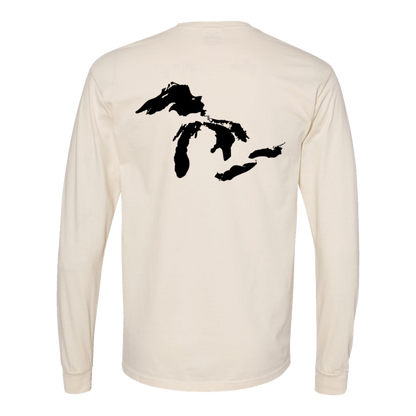 Great Lakes Long Sleeve T-Shirt Back Print - Comfort Colors