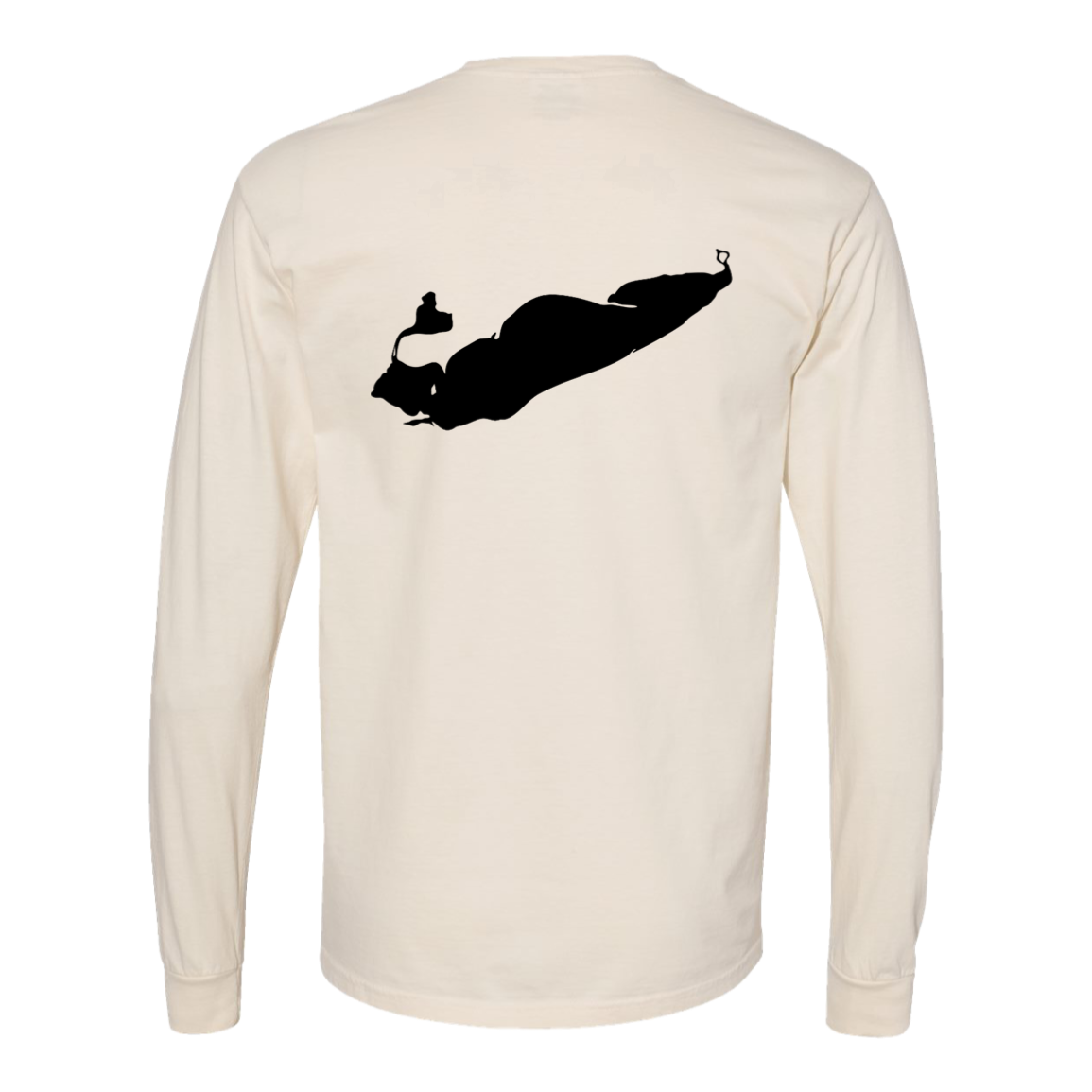 Lake Erie Long Sleeve T-Shirt Back Print - Comfort Colors