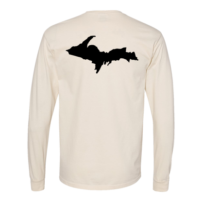 Upper Peninsula Long Sleeve T-Shirt Back Print - Comfort Colors