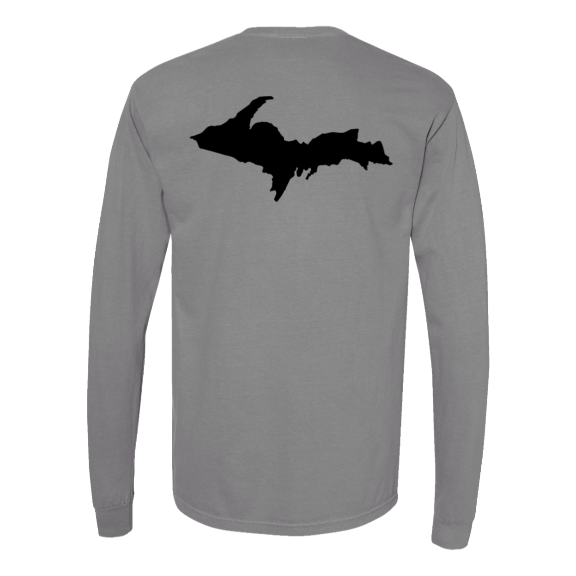 Upper Peninsula Long Sleeve T-Shirt Back Print - Comfort Colors