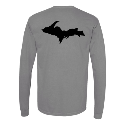 Upper Peninsula Long Sleeve T-Shirt Back Print - Comfort Colors
