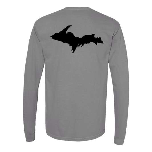 Upper Peninsula Long Sleeve T-Shirt Back Print - Comfort Colors