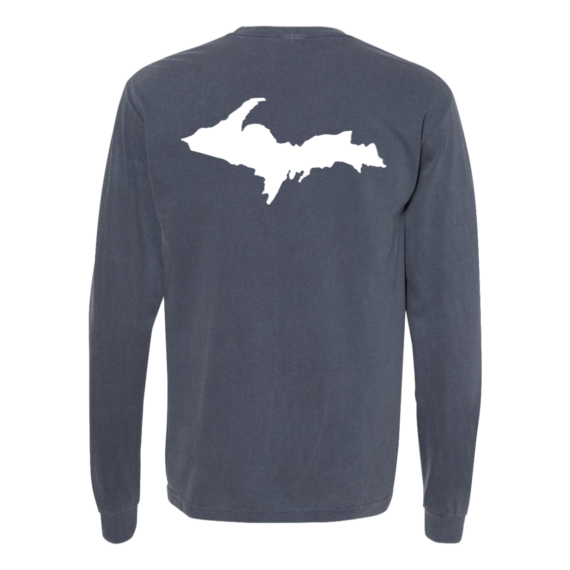 Upper Peninsula Long Sleeve T-Shirt Back Print - Comfort Colors