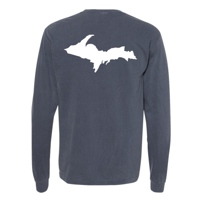 Upper Peninsula Long Sleeve T-Shirt Back Print - Comfort Colors