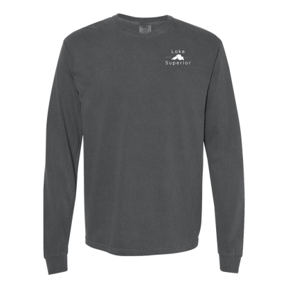 Lake Superior Long Sleeve T-Shirt Back Print - Comfort Colors