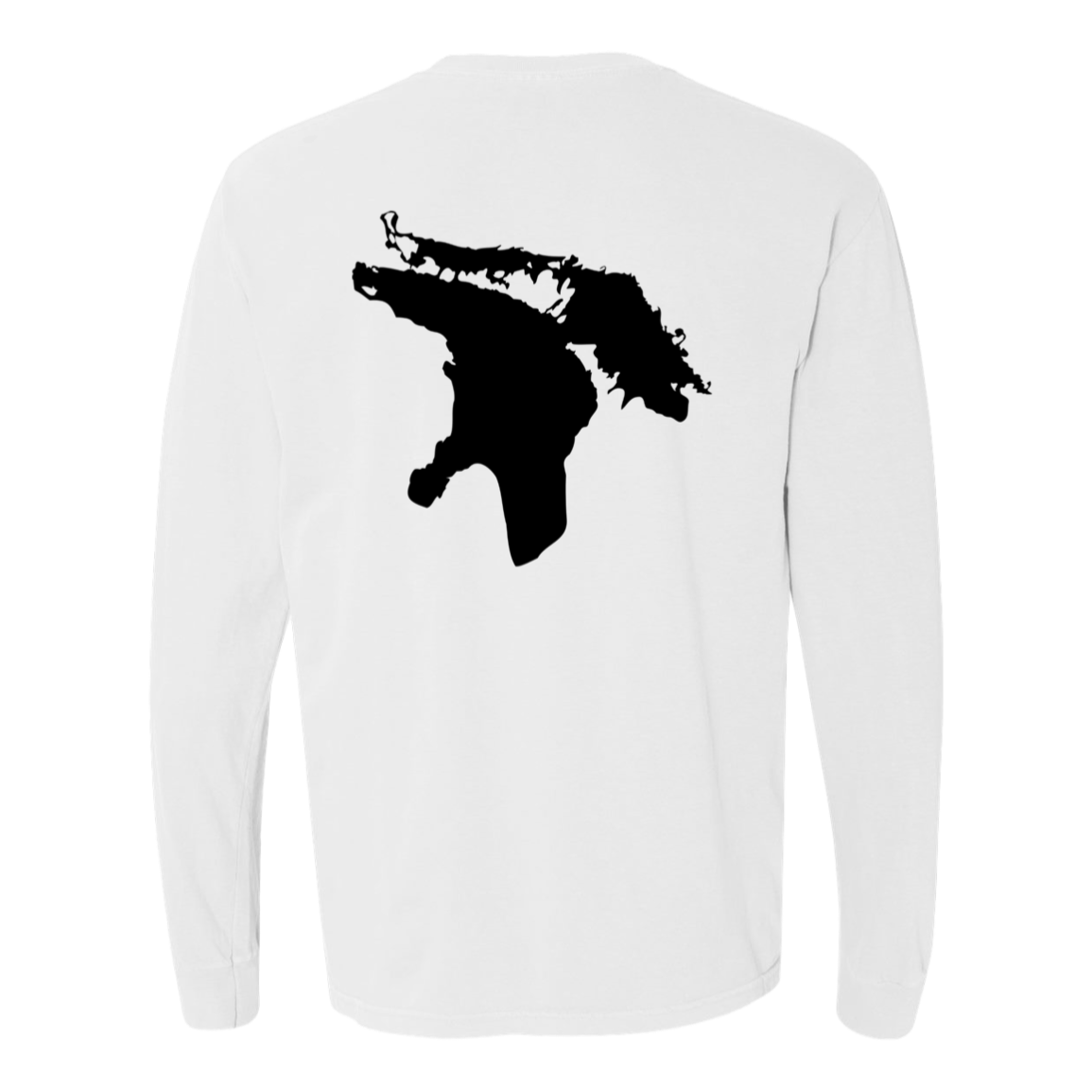 Lake Huron Long Sleeve T-Shirt Back Print - Comfort Colors