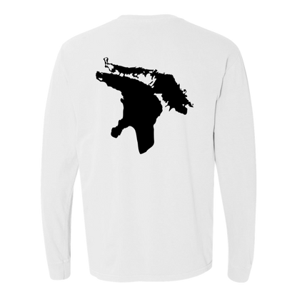 Lake Huron Long Sleeve T-Shirt Back Print - Comfort Colors