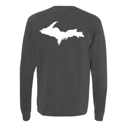 Upper Peninsula Long Sleeve T-Shirt Back Print - Comfort Colors